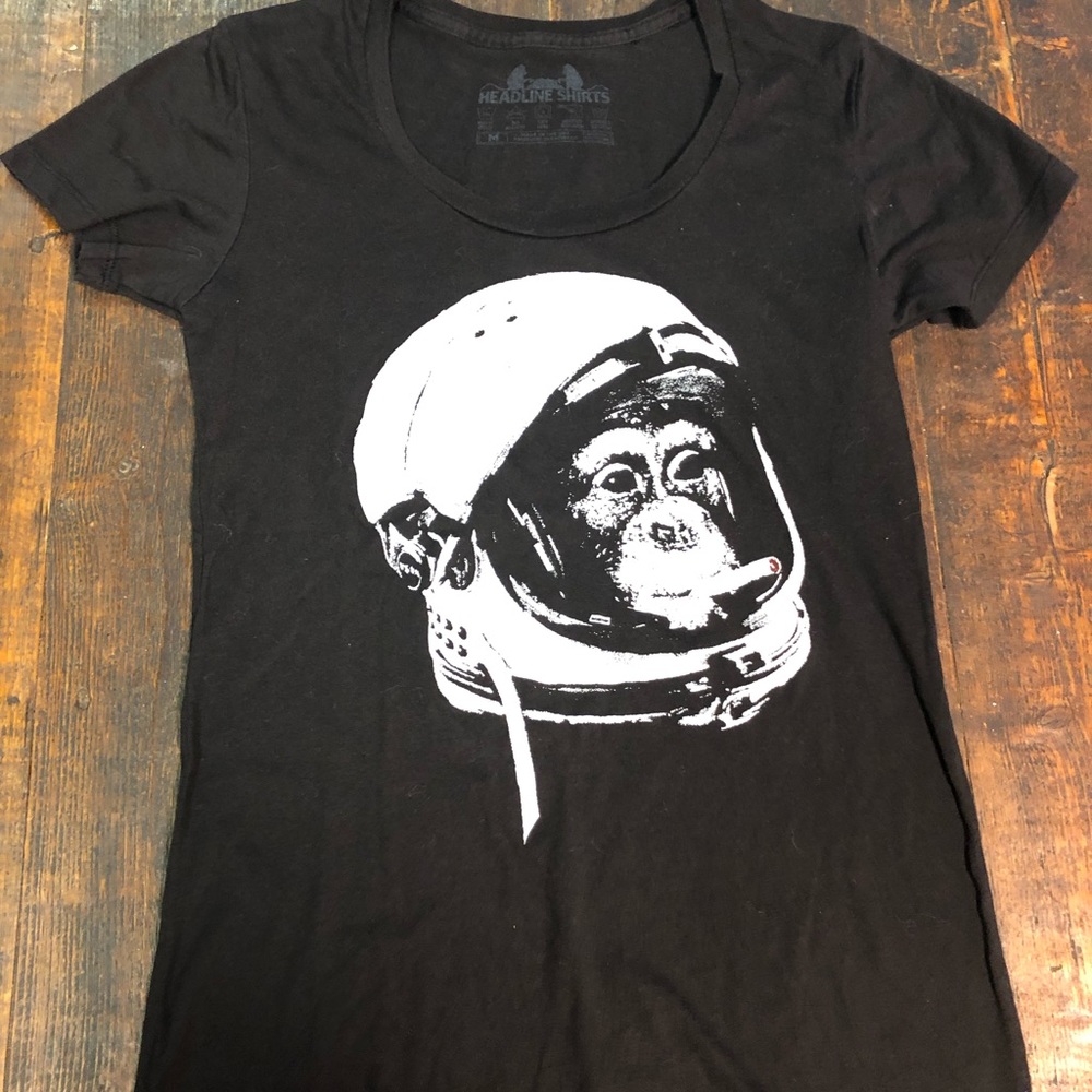 Black Astronaut Monkey shirt
